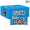 M&M’S Crispy 24x36g (STO), Schokolinsen mit Knusperkern