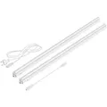 ledscom.de LED Unterbau-Leuchten Rigel, je 87,3cm, 40cm Kabel, je 1002lm, warm-weiß, 2er Set