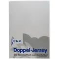 DUKAL Spannbettlaken Split-Topper, Einschnitt 90 cm an der Kopfseite, 100% Baumwolle, Doppel-Jersey, Gummizug: rundum, (1 Stück), 180x200 - 200x200 cm, aus hochwertigem Doppel-Jersey, Made in Germany weiß 180-200 cm x 200 cm