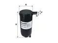 FILTRON Kraftstofffilter ps8781 Leitungsfilter 233mm für Iveco MITSUBISHI