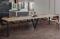 Endo-Moebel Esstisch Titan XXL 130-405 cm, Metallgestell, ausziehbar, 400cm Esstisch XXL 14 Personen riesiger Tisch 4m