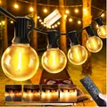 LED Lichterkette 45M G40 Außen Fernbedienung 2700