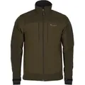 Pinewood Smaland Stretch Herren Shelljacke Darkoliv/Suede Brown - Größe: M