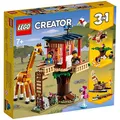 LEGO 31116 Creator 3-in-1 Safari-Baumhaus - Katamaran - Flugzeug Spielzeug, Set mit Giraffe und Löwe für Safari-Tierfans ab 7 Jahre