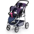 Bayer Twin Pram Navy (26554AA)