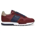 Hackett London für Herren. HMS200033 Turnschuhe Keston Heritage burgundy (44), Rot, Wohnung, Schnürsenkel, Lässig, Bordeaux