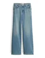 OPUS PANTS Damen Wide | Melly MODERN Wide Leg Jeans mit Powerstretch Mid Rise Light Ice Blue, 40 L32