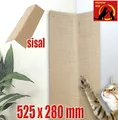 Eck-Kratzbrett Wandkratzbrett Kratzecke Katzen-Kratzbrett Sisal-Schutz 525 x 280
