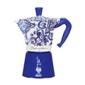 Bialetti Dolce & Gabbana Mocha Express Blue Mediterraneo für 3 Tassen, Direct Fire (Kaffeemaschine, Espressomaschine)
