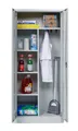 Putzmittelschrank, 80x38x180 cm, stahlgrau