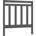 vidaXL Kopfteil Grau 95x4x100 cm Massivholz Kiefer 822244