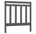 vidaXL Bett Kopfteil Grau 95x4x100 cm Massivholz Kiefer (1-tlg)