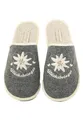 Adelheid Glücksbringer Filzpantoffel für Damen - Edelweiss Stickerei - mit Geschenkkarton - made in Portugal - Doppelgrößen