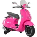 Homcom Elektro-Motorrad, Rosa, Metall, Kunststoff, 49x75x108 cm, Spielzeug, Kinderspielzeug, Kinderautos & Elektro-Kinderautos