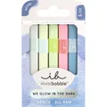 invisibobble Haargummi Damen (5x) Leuchtend – Hair Tie Glow in the Dark Neon bunt verspielt – Zopfgummi Mädchen elastisch sanft – Haarband Party Festival Haarschmuck alle Haartypen