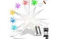 KESSER Weihnachtsfigur, Leuchtstern 3D, LED Weihnachtsstern mit Timer Innen u. Außen
