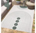 Carpet City Outdoorteppich DUO RUG 5739, rechteckig, Höhe: 5 mm, Wendeteppich Wetterfest In- & Outdoor, Balkon, Terrasse, Wohnzimmer