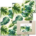 little bee fresh Bio-Bienenwachstücher Starter-Set aus Deutschland - Wachspapier für Lebensmittel - natürlich & plastikfrei frisch - Handgemachtes Wachstuch aus Bio-Rohstoffen S/M/L (Jungle grün)