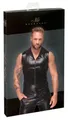 Noir Sexy Herren-Weste mit Kapuze und Schlangenhaut-Muster, Schwarz, M