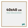 Your Decoration - Bilderrahmen 40x40 cm - Buche Hell - Bilderrahmen aus Kunststoff mit Acrylglas - Antireflex - 40x40 Rahmen - Evry