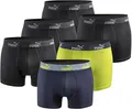PUMA Herren Boxershort Limited Statement Edition 6er Pack - Black-Blue-Lime New - Gr. M