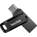 SanDisk ultra dual drive go 256 gb usb-stick (zwart, usb-a 3.2 (5