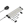 parlat LED Unterbau-Leuchte Siris, Touch-Dimmer, flach, 30cm, je 370lm, weiß, 2er Set