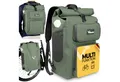 Valkental Gepäckträgertasche Gepäckträgertasche 2in1 Fahrradtasche mit Rucksackfunktion UrbanX (mit Rucksackfunktion und abschließbarer Halterung), 100 % wasserdicht & reflektierend, 28 L