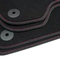 tuning-art 152R Fußmatten Exclusive passend für Seat Ibiza 4 6J 6P ST 2009-2017, Naht:Rot