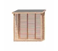 Gartenpirat Kaminholzregal Hylla Kaminholzregal aus Lärchenholz 200x75x200 cm mit Rückwand 2m³