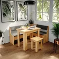 Vicco - Eckbankgruppe Roman, Goldkraft Eiche, 150 X 41.5 Cm Mit Tisch