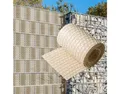 NYVI Sichtschutzstreifen Sichtschutzstreifen Privafence 255x19 cm für Zaun, (5-St), Polyrattan 3D Optik, Wetterfest, Reißfest