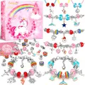 Lenski Einhorn Geschenke für Mädchen, Einschulung Mädchen, Bastelset Kinder ab 6 Jahre, Armbänder Selber Machen Schultüte Füllung Schmuck Selber Machen Set Geschenk Mädchen 5 6 7 8 9 10 11 12 Jahre