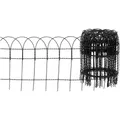 FLORAWORLD Geflechtzaun, HxL: 40 x 1000 cm, Stahl, anthrazit - schwarz