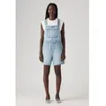 Levi's für Damen. 001UY-0000 Kurze Latzhose Utility blau (XS), Lässig, Baumwolle, Denim, Ärmellos / Hosenträger