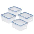 Lock & Lock Easy Essentials FrischhaltedosenSet, transparent, 4teilig