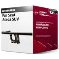 Anhängerkupplung abnehmbar für Seat Ateca SUV 06.2016-07.2023 inkl. EBA top neu