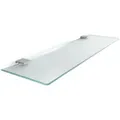 Tulup Glasregal, Transparent, Glas, 40x0.6x13 cm, Wohnzimmer, Regale, Wandregale