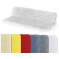 spirella Badematte FINO, Höhe 25 mm, Badteppich Hochflor, 100% Polyester Mikrofaser Supersoft, Anti-Rutsch Beschichtung, Für Fussbodenheizung geeignet, Waschbar 40°, Schnelltrocknend, Polyester, rechteckig weiß rechteckig | 60 cm x 90 cm x 25 mm