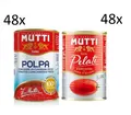 Testpaket Mutti Pomodori Geschälte Tomaten & Fruchtfleisch 2 x 48 cans 400 gr