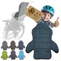 Ersatzbezug kompatibel mit Römer Kinderfahrradsitz – Weiches Ersatzpolster für Fahrradsitz Kinder – Sitzbezug, waschbar bei 30°C – Komfort Polster für Kinder Fahrradsitz MOD3 (schwarz blaue Punkte)