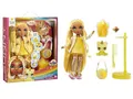Rainbow High Modepuppe mit Schleim & Haustier - Sunny (Gelb) - 28 cm Schimmernde Puppe mit Glitzerschleim, Magischem Haustier und Modeaccessoires - Kinderspielzeug - für 4-12 Jahre