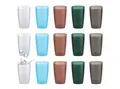 Engelland Becher Plastikbecher, Trinkbecher, 250 ml, 15-tlg., Kunststoff, BPA-frei, bruchfest, Frostoptik, stapelbar, wiederverwendbar, Mehrweg