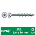 SPAX Spanplattenschraube Spax Senkkopf TX Wirox 5x80 mm 200 Stück/Box