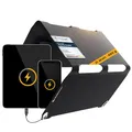 Sunnybag® SUNBOOSTER 21 Solar Panel [Faltbar, Wasserfest, Robust] – 21W Solarladegerät mit 2X USB für Wandern, Camping, Outdoor – Ideal für Handy & Powerbank – Inkl. USB-C Kabel mit Leistungsanzeige