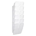 DURABLE | Wandhalter FLEXIPLUS | inkl Schrauben und Dübel | 6 UNI A4 Hochformat | transparent