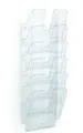 DURABLE Wand-Prospekthalter-Set FLEXIPLUS 6 DIN A4 6 Fächer transparent