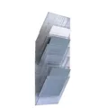 DURABLE Wandprospekthalter FLEXIBOXX transparent A4 hoch 6 Fächern 1709760400
