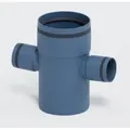 Poloplast - Polo Kal Xs Doppelabzweig Dn 110/50/50, 87,5 Grad, Horizontal