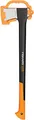 Fiskars Spaltaxt, Inklusive Klingen- und Transportschutz, Länge: 71 cm, Antihaftbeschichtet, Hochwertige Stahl-Klinge/Glasfaserverstärkter Kunststoff-Stiel, Schwarz/Orange, X21–L, 1,63 kg, 1015642